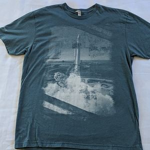 Rare Spacex Falcon Rocket Launch Tee Shirt Size M